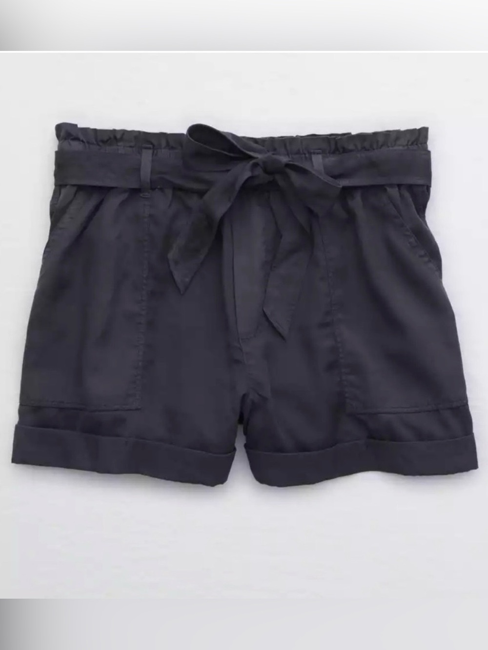 Aerie High-Rise Camp Shorts Smoked Grey, size S, EUC!